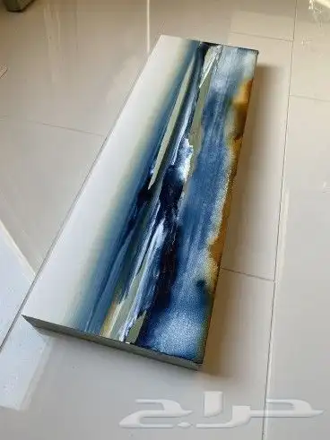 رسم يدوي لوحات فنيه مودرن محميه بطبقه ريزاين زجاجية 3