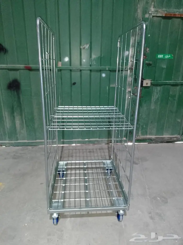 عربات رول كونتينر وأقفاص حديد متحركة للنقل والتخزين 4
