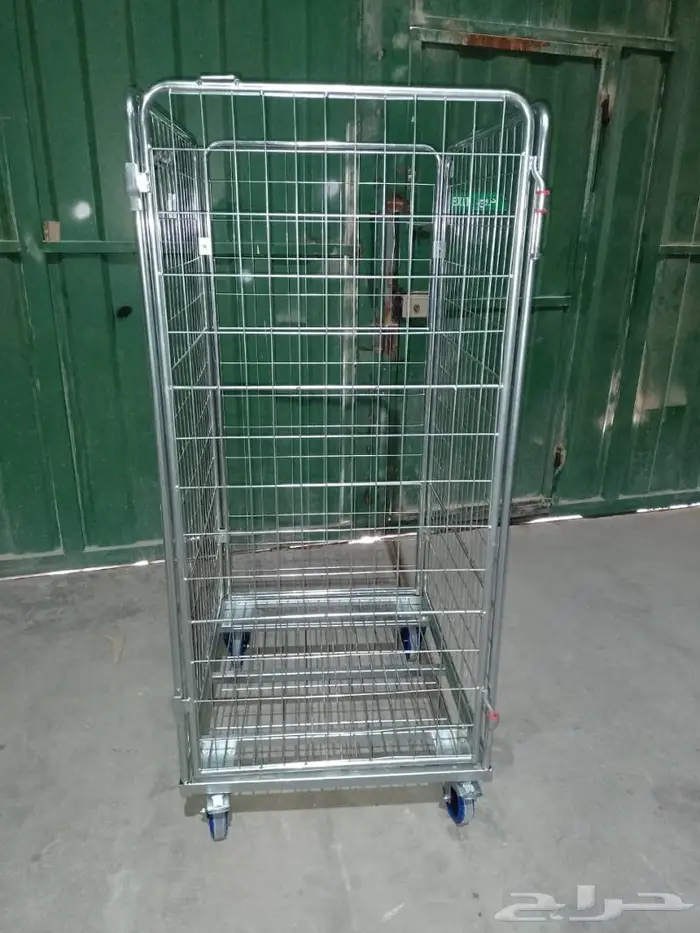 عربات رول كونتينر وأقفاص حديد متحركة للنقل والتخزين 6