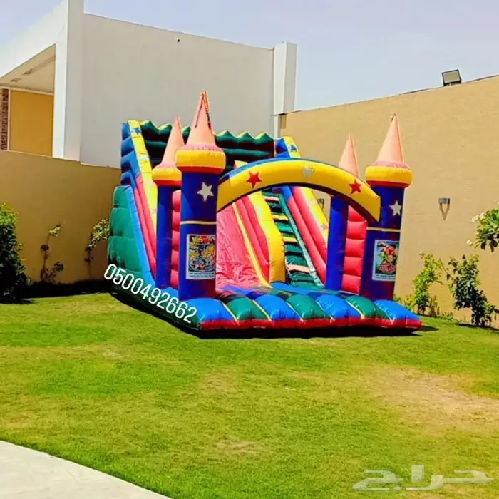 لتاجير نطيطات زحاليق مائيه ملعب صابوني 0