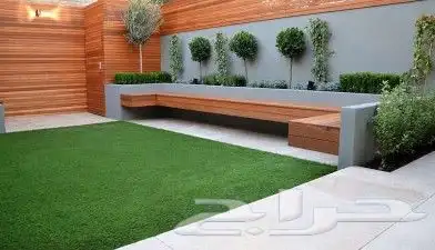 تنسيق حدائق تصميم احدث الشلالات والنوافير والعشب الجدارى مع 27