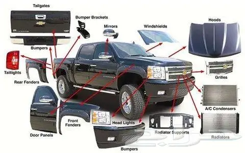 قطع الهيكل الخارجي للسيارات والشاحناتCar trucks body parts 2