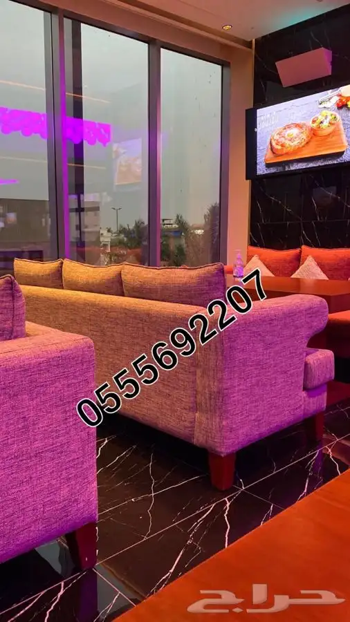 كراسي كنب لاونج كافيهات مطاعم مجالس ملكي زان مصري ضمان 35