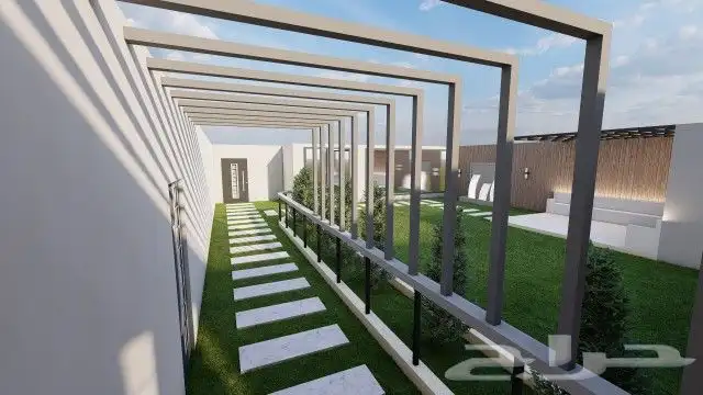 تنسيق حدائق تصميم احدث الشلالات والنوافير والعشب الجدارى مع 1