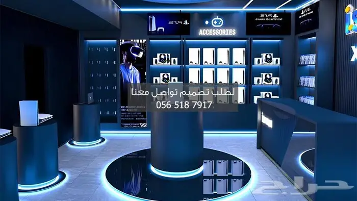 تصميم ديكور محل العاب بلايستيشن 0