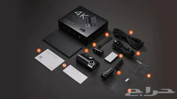 داش كام شاومي A810 بدقة 4K أمامية وخلفيةوكيبل ارخص سعر 0