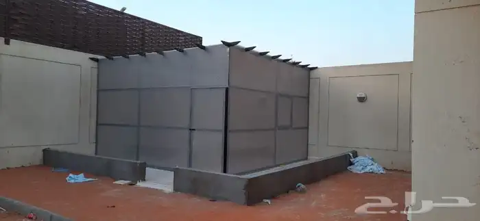 ساتر حديد شرايح _سواتر مجدول _مظلات جلسات _مضلات سيارات 12