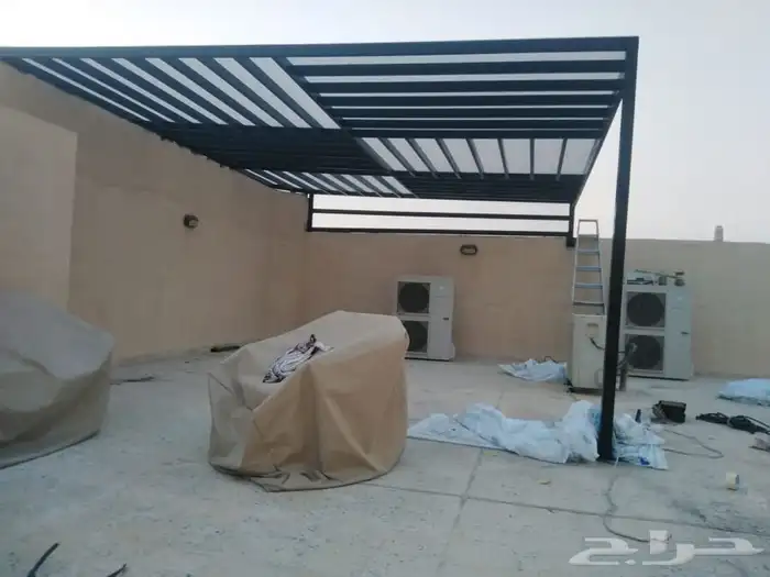 ساتر حديد شرايح _سواتر مجدول _مظلات جلسات _مضلات سيارات 19