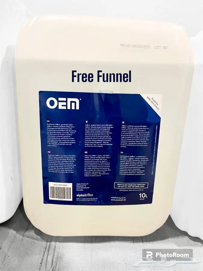 ادبلو الماني جودة عالية Adblue يوريا ماء بيئة 3