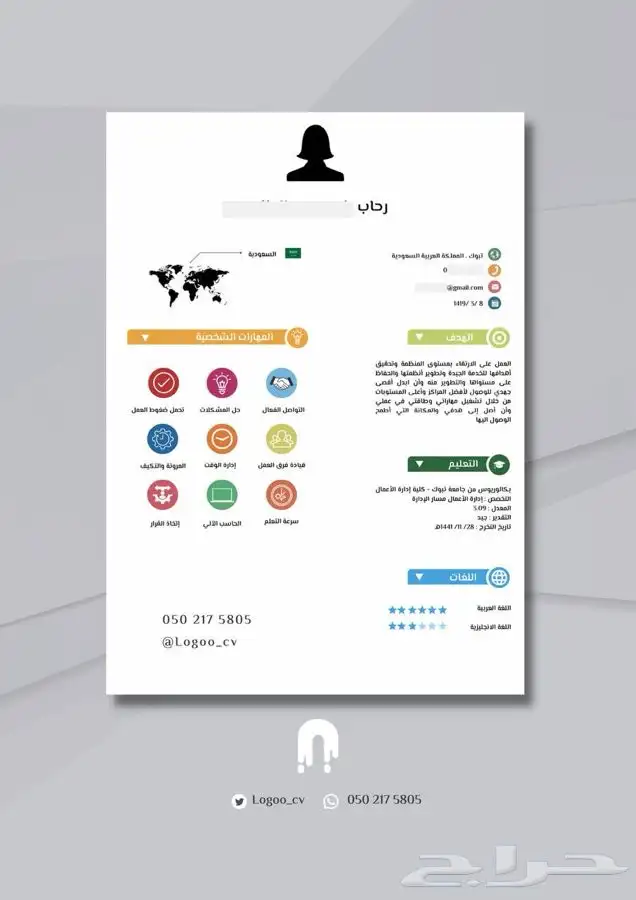 سيرة ذاتية احترافية 3