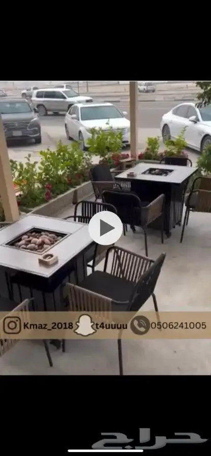 طاولات تدفئه غاز وحطب وللمقاهي والحدائق 37
