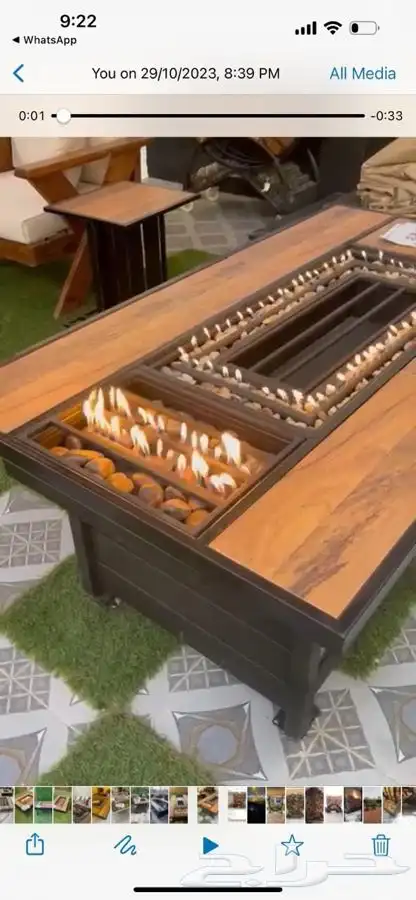 طاولات تدفئه غاز وحطب وللمقاهي والحدائق 38