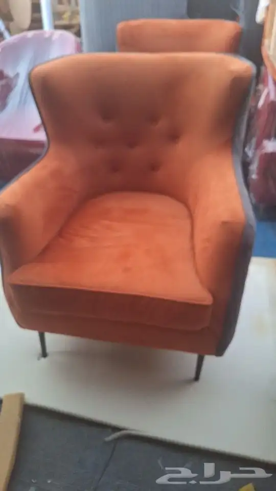 كنبات كراسي جلد كراسي انتظار كراسي كوفي شوب صالون 4