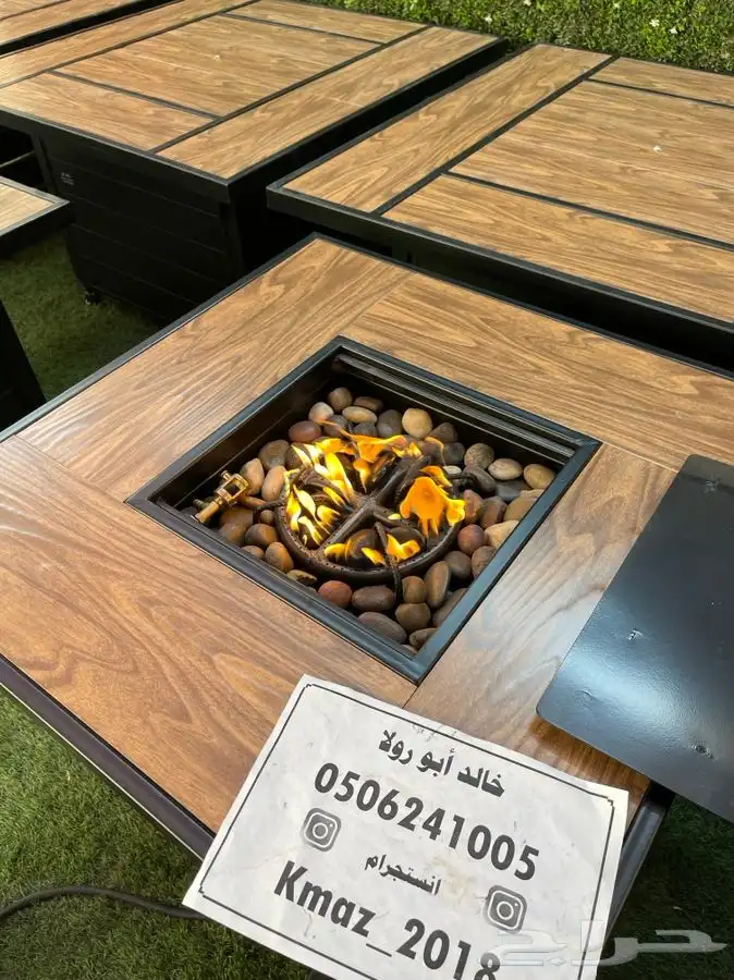 طاولات تدفئه غاز وحطب وللمقاهي والحدائق 43