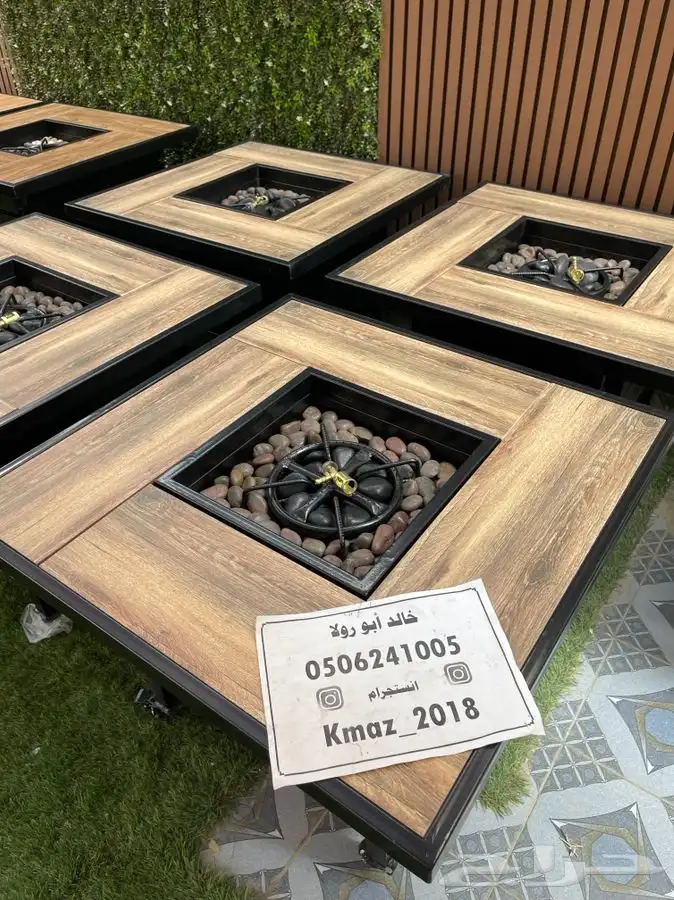 طاولات تدفئه غاز وحطب وللمقاهي والحدائق 11