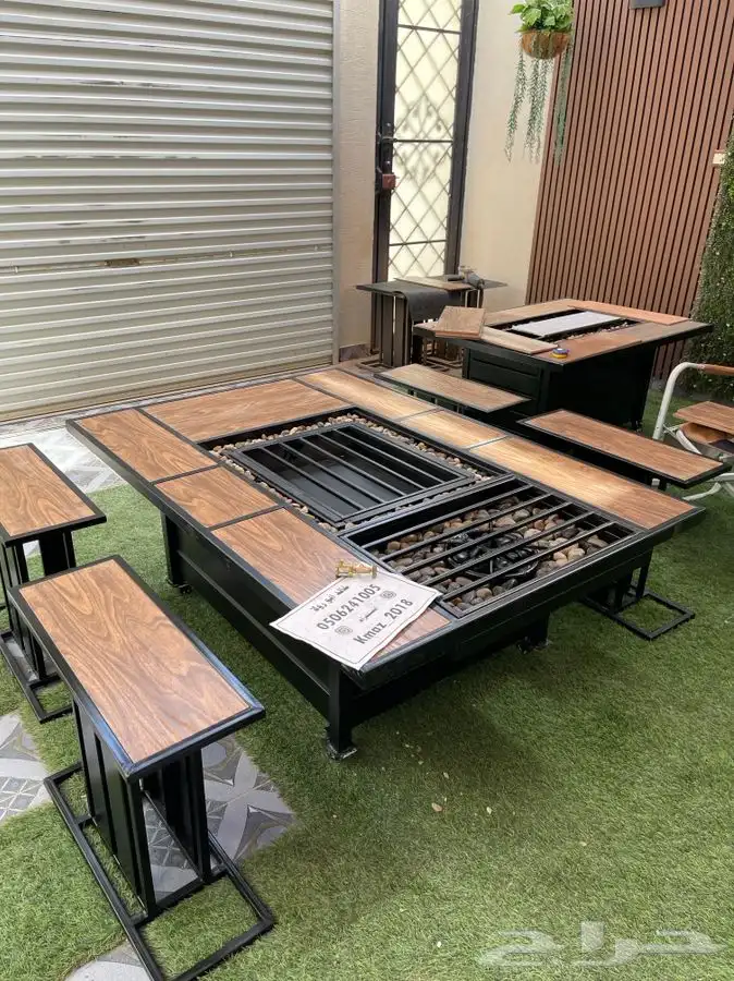 طاولات تدفئه غاز وحطب وللمقاهي والحدائق 31
