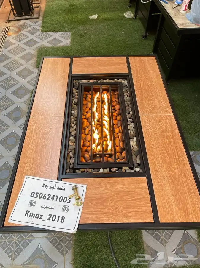 طاولات تدفئه غاز وحطب وللمقاهي والحدائق 7