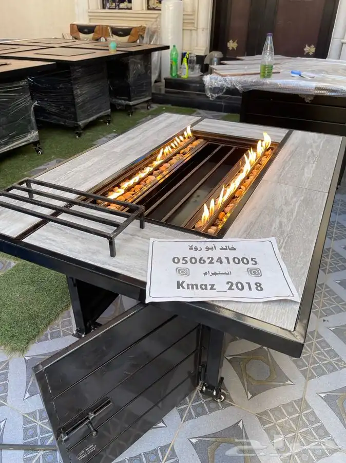 طاولات تدفئه غاز وحطب وللمقاهي والحدائق 27