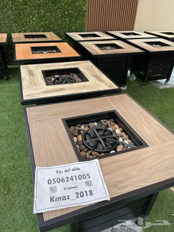 طاولات تدفئه غاز وحطب وللمقاهي والحدائق 12