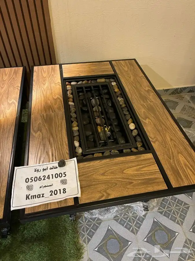 طاولات تدفئه غاز وحطب وللمقاهي والحدائق 13