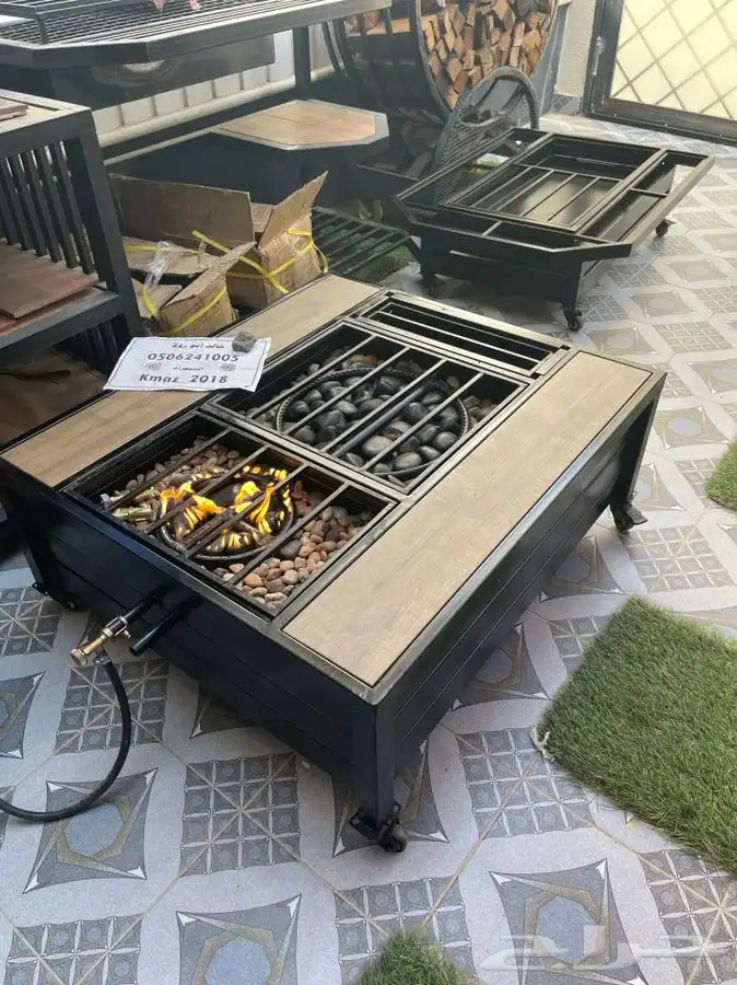 طاولات تدفئه غاز وحطب وللمقاهي والحدائق 41