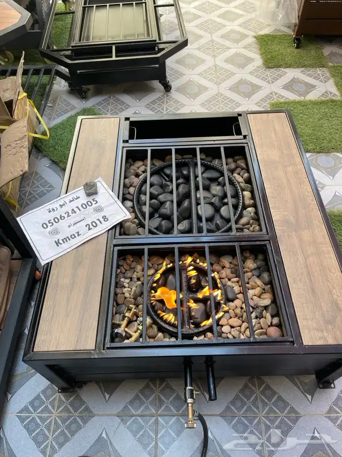 طاولات تدفئه غاز وحطب وللمقاهي والحدائق 40