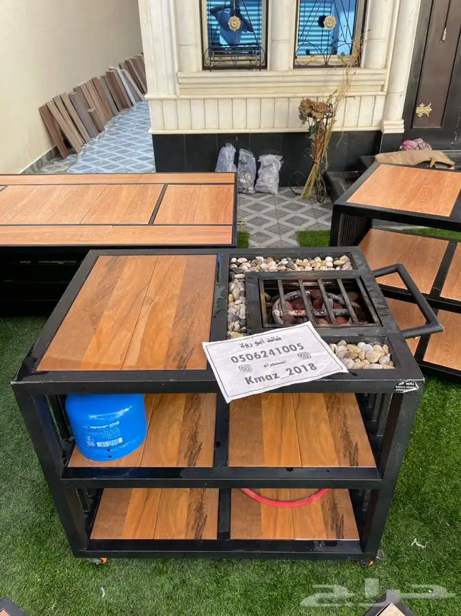 طاولات تدفئه غاز وحطب وللمقاهي والحدائق 18