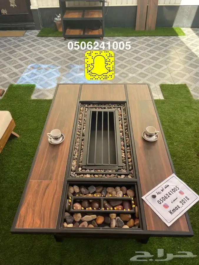 طاولات تدفئه غاز وحطب وللمقاهي والحدائق 25