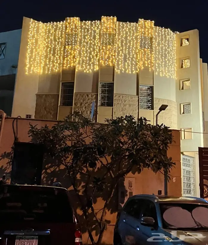 انوار زينة شبكة ونشر على البيت لمبات حفلات 11