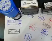 طباعة مطبوعات مطابع أختام شخصية ختم اتوماتيك ختم كريستال كرت 3