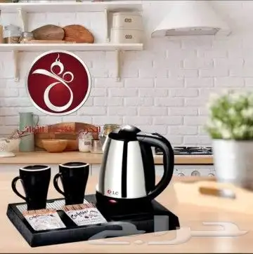 غلاية الفندق طقم من MeRNICE طقم فنادق غلاية مع كوبين طقم 0