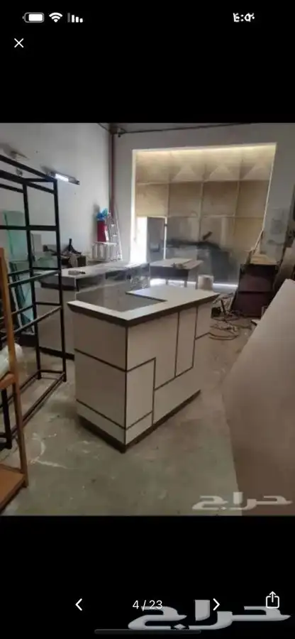 كاشيرات. طاولات عرض بترينات تفصيل خشب 19