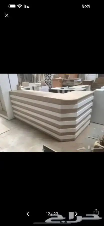 كاشيرات. طاولات عرض بترينات تفصيل خشب 11