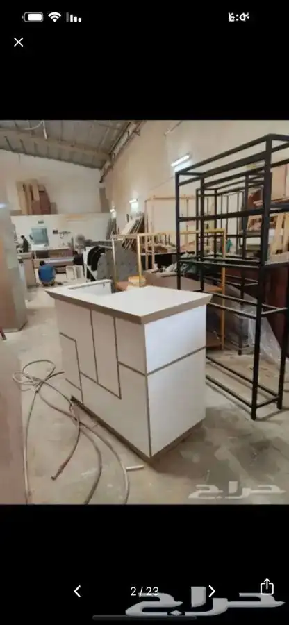 كاشيرات. طاولات عرض بترينات تفصيل خشب 20