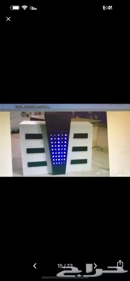 كاشيرات. طاولات عرض بترينات تفصيل خشب 8