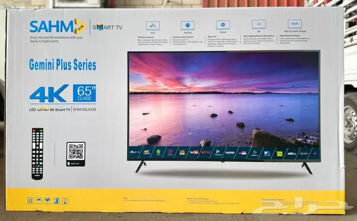 شاشة 65 بوصة سمارت سهم LED 4K UHD Android 0