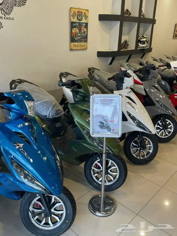 دراجة مهدي R6 جديد بطاقة جمركية يتوفر اقساط   قسط شهري 875 23