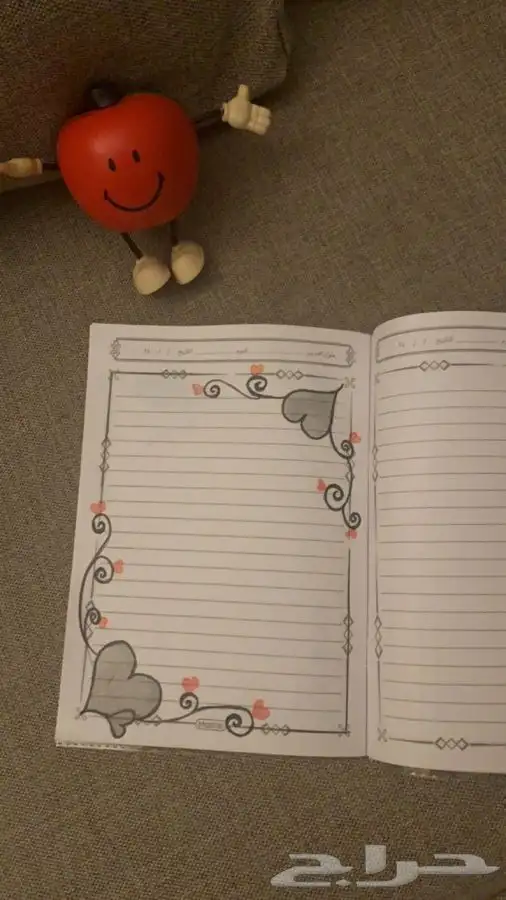 رسومات على الدفتر 3