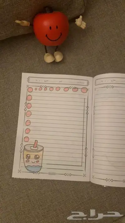 رسومات على الدفتر 9