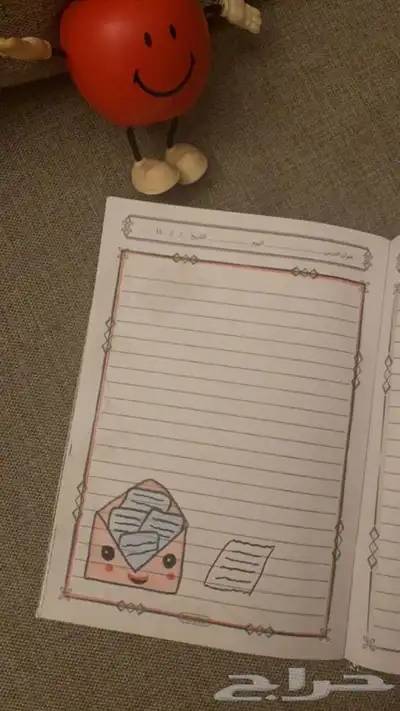 رسومات على الدفتر 7