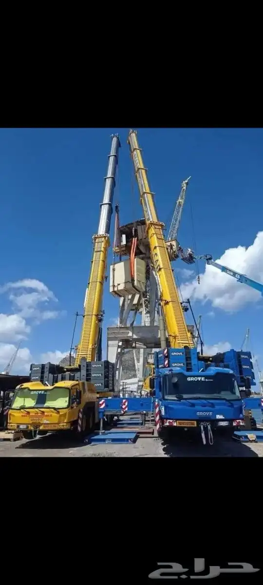 إيجار رافعات شوكيه وكرينات جميع الاحجام 6