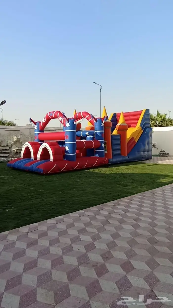 لتاجير نطيطات زحاليق هوائيه ملعب 3 4