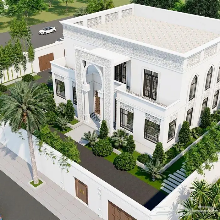 تصميم واجهات قصور بجوده عاليه واسعار مناسبه 5