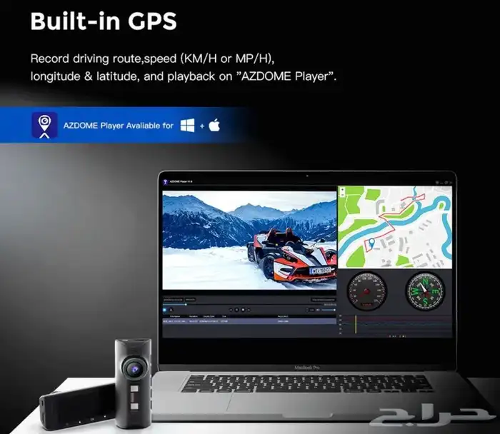 داش كام 3 قنوات امامي وخلفي وداخلي AZDOME M-550 4