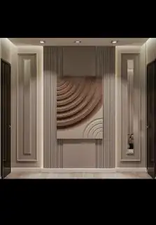 اعمال ديكورات بديل شيبورد خشب رخام فوم ورق جدار جبس إضاءة 1