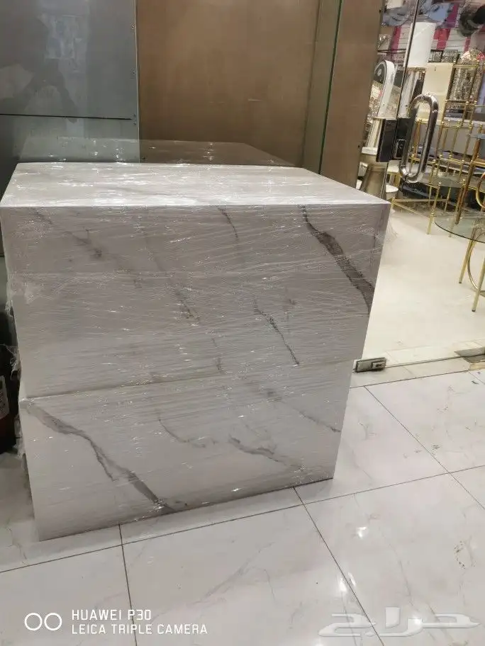 طقم طاولات 5 قطع بديل خشب 18