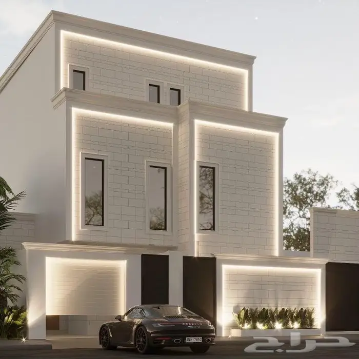 تصميم واجهات فلل باقل التكاليف بالتنفيذ 0