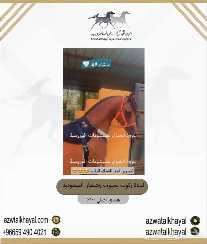 سرج خيل اصلي ولجام يوجد اقساط 15
