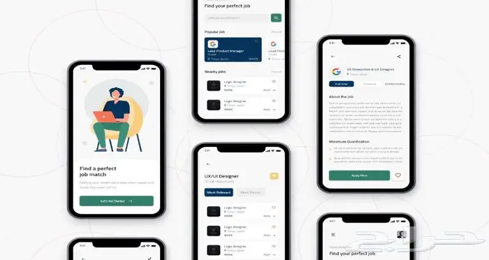 تصميم واجهة مستخدم احترافية لأيفون وأندرويد UX UI 6