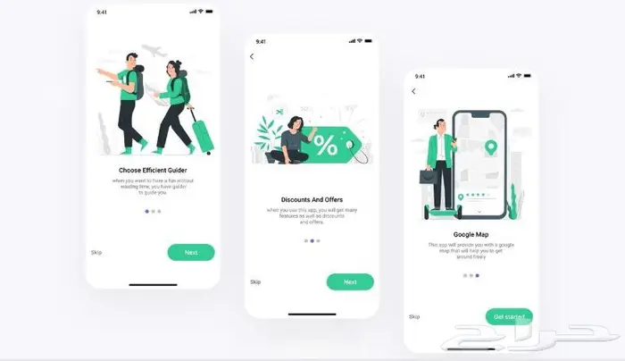 تصميم واجهة مستخدم احترافية لأيفون وأندرويد UX UI 1